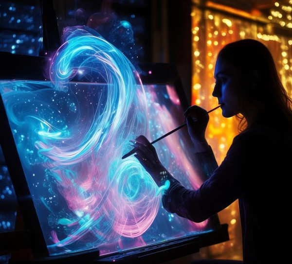 科技与创新画,艺术与科技的完美融合 科技与创新画,艺术与科技的完美融合